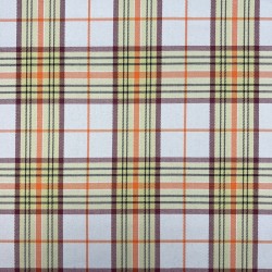 Ткань костюмная в клетку нежно-голубая с цветными нитями