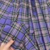 Ткань костюмная в клетку в сиреневых тонах