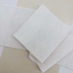 Подвязы трикотажные однотонные молочные, 11см