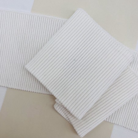 Подвязы трикотажные однотонные молочные, 11см