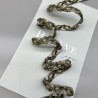 Тесьма плетеная серо-оливковая, 14 мм