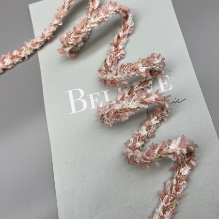 Тесьма плетеная коралловая