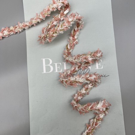 Тесьма плетеная коралловая