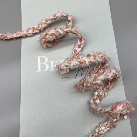 Тесьма плетеная коралловая