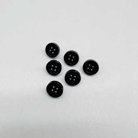 Пуговицы рубашечные черные на ножке ,11,5 мм