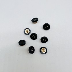 Пуговицы рубашечные черные на ножке ,11,5 мм