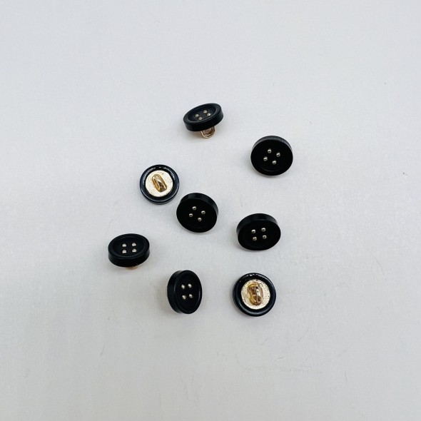 Пуговицы рубашечные черные на ножке ,11,5 мм