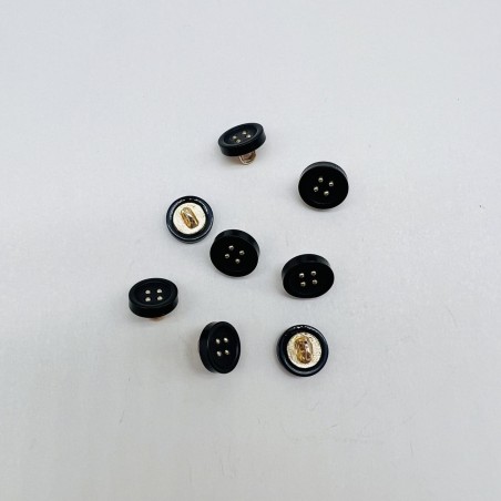 Пуговицы рубашечные черные на ножке ,11,5 мм