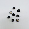 Пуговицы рубашечные черные на ножке ,11,5 мм