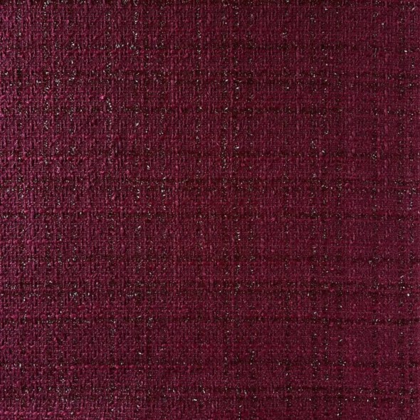 Твид однотонный бордовый с блестящей нитью в тон