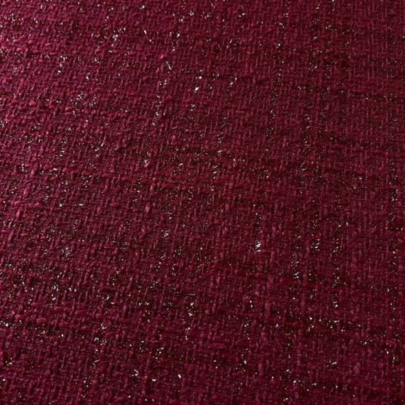 Твид однотонный бордовый с блестящей нитью в тон