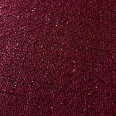 Твид однотонный бордовый с блестящей нитью в тон