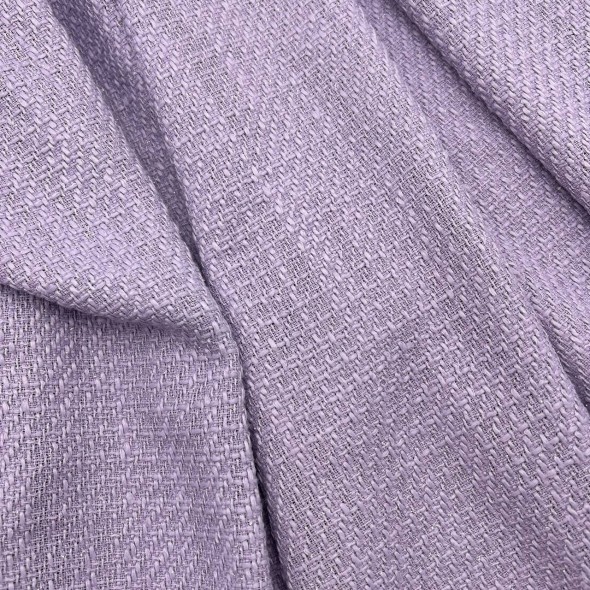 Твид однотонный классический сиреневый с блестящей нитью в тон