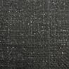 Твид однотонный черный с блестящей нитью в тон  и мелкими пайетками