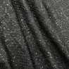 Твид однотонный черный с блестящей нитью в тон  и мелкими пайетками