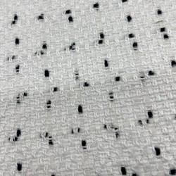 Твид матовый молочный с вкраплениями молочных нитей