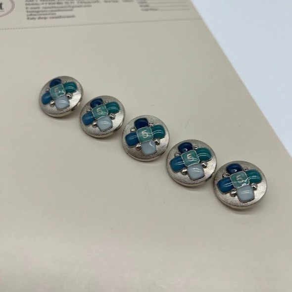Пуговицы металлические в стиле Шанель