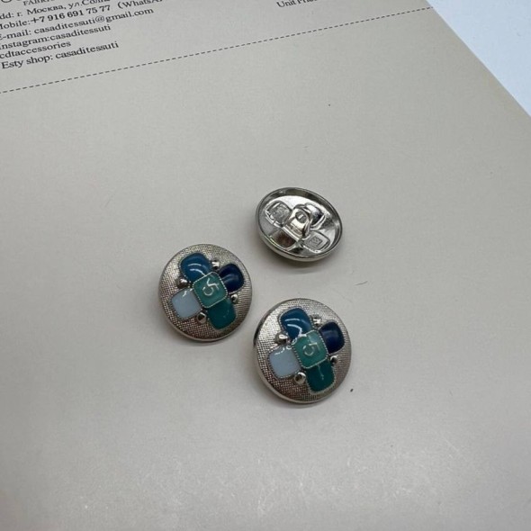 Пуговицы металлические в стиле Шанель