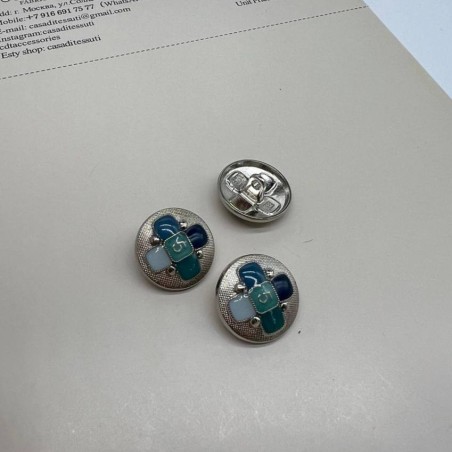Пуговицы металлические в стиле Шанель