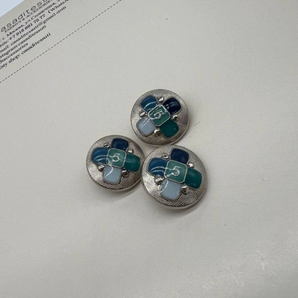 Пуговицы металлические в стиле Шанель