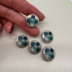 Пуговицы металлические в стиле Шанель