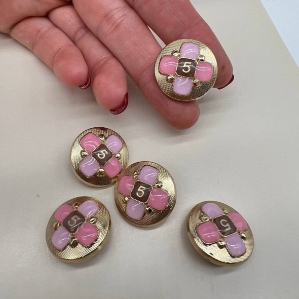 Пуговицы металлические в стиле Шанель