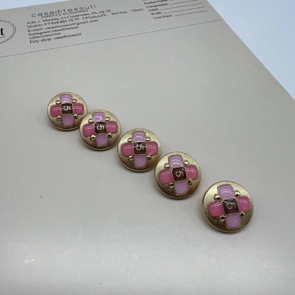 Пуговицы металлические в стиле Шанель