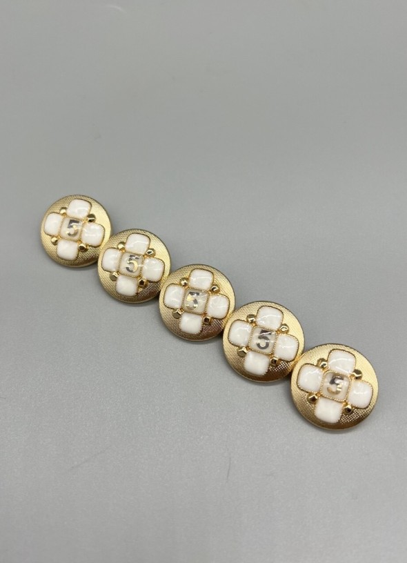 Пуговицы металлические в стиле Шанель, 23 мм