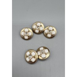 Пуговицы металлические в стиле Шанель, 23 мм