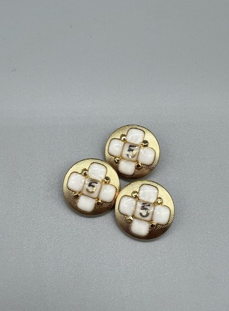 Пуговицы металлические в стиле Шанель, 23 мм