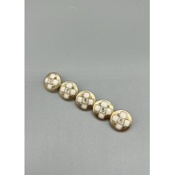 Пуговицы металлические в стиле Шанель, 18мм