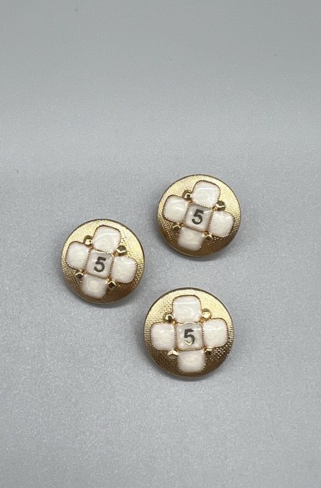 Пуговицы металлические в стиле Шанель, 18мм