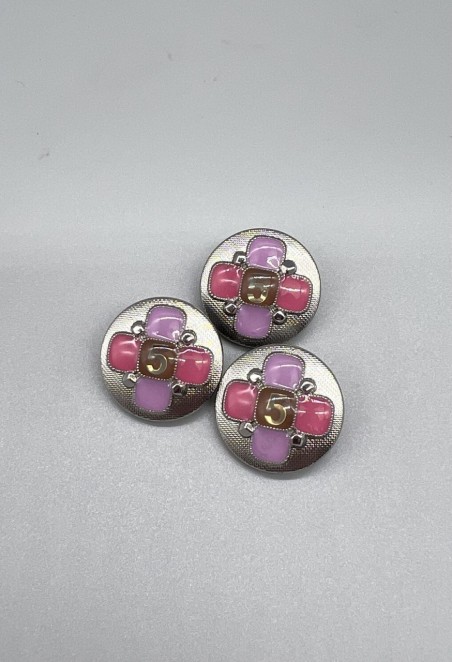 Пуговицы металлические в стиле Шанель, 23мм