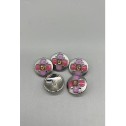 Пуговицы металлические в стиле Шанель, 23мм