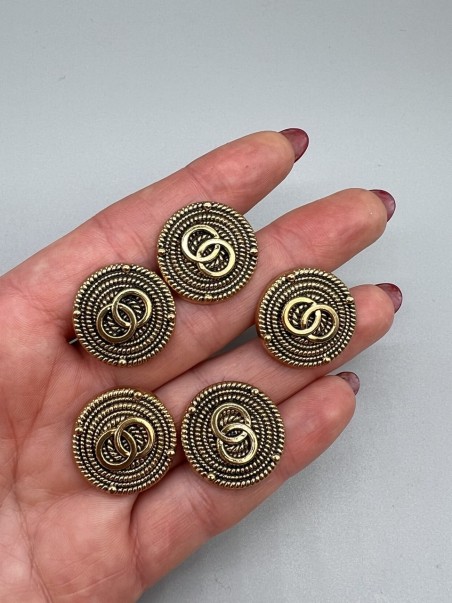 Пуговицы с кольцами, 23 мм