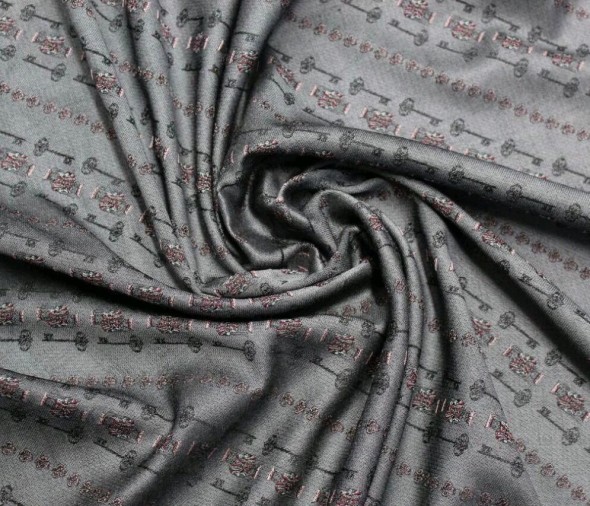 Жаккард хлопковый с диагональным рисунком ключи