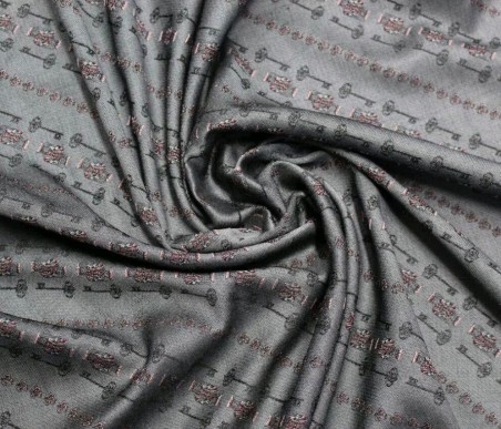 Жаккард хлопковый с диагональным рисунком ключи