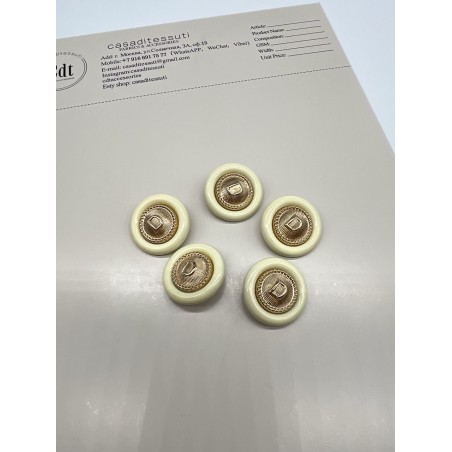 Пуговицы с буквой D, 22 мм