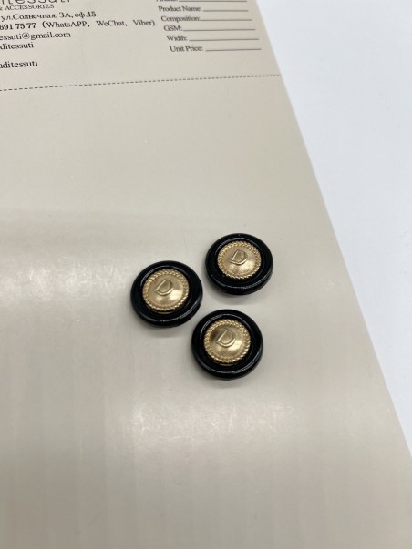 Пуговицы с буквой D, 22 мм