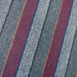 Твид костюмный шерстяной в полоску