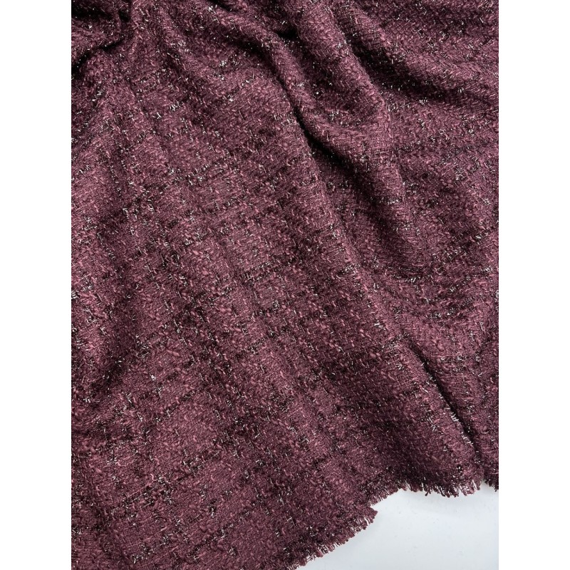 Ткань твид с блестящей нитью в тон