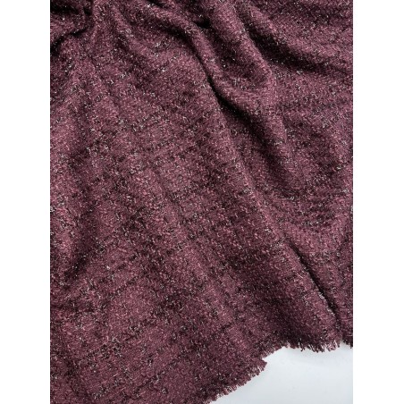 Ткань твид с блестящей нитью в тон