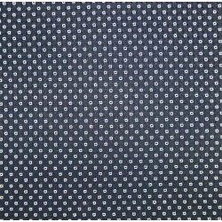 Ткань костюмная жаккардовая тёмно-синяя