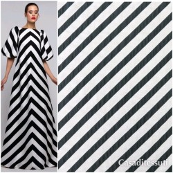 Костюмно-плательная ткань в диагональную полоску