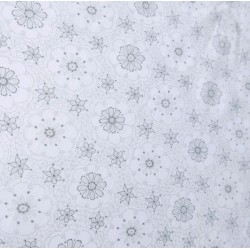 Хлопок с деликатным цветочным принтом