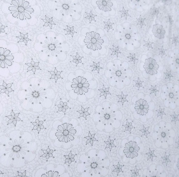 Хлопок с деликатным цветочным принтом