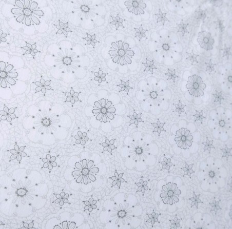 Хлопок с деликатным цветочным принтом