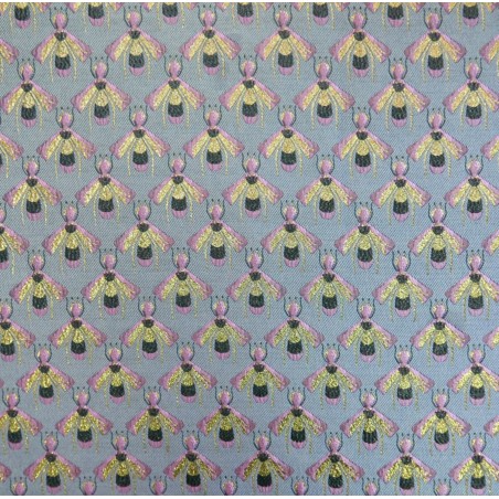 Ткань жаккардовая с пчёлами