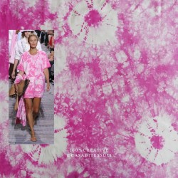 Ткань плательная с принтом тай-дай