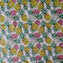 Хлопок 100% с принтом ананасы